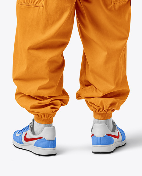 Latino Man with Beard Wearing an Oversize T-Shirt and Pants Mockup