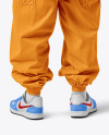 Latino Man with Beard Wearing an Oversize T-Shirt and Pants Mockup