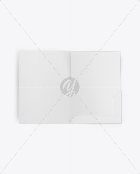 Paper Folder with Menu Card Mockup