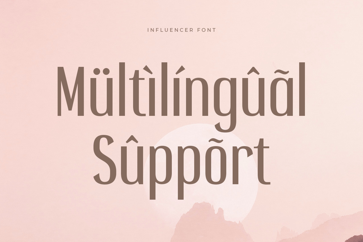 Influencer - Feminine Beauty Sans Serif Influencer - Feminine Beauty Sans Serif