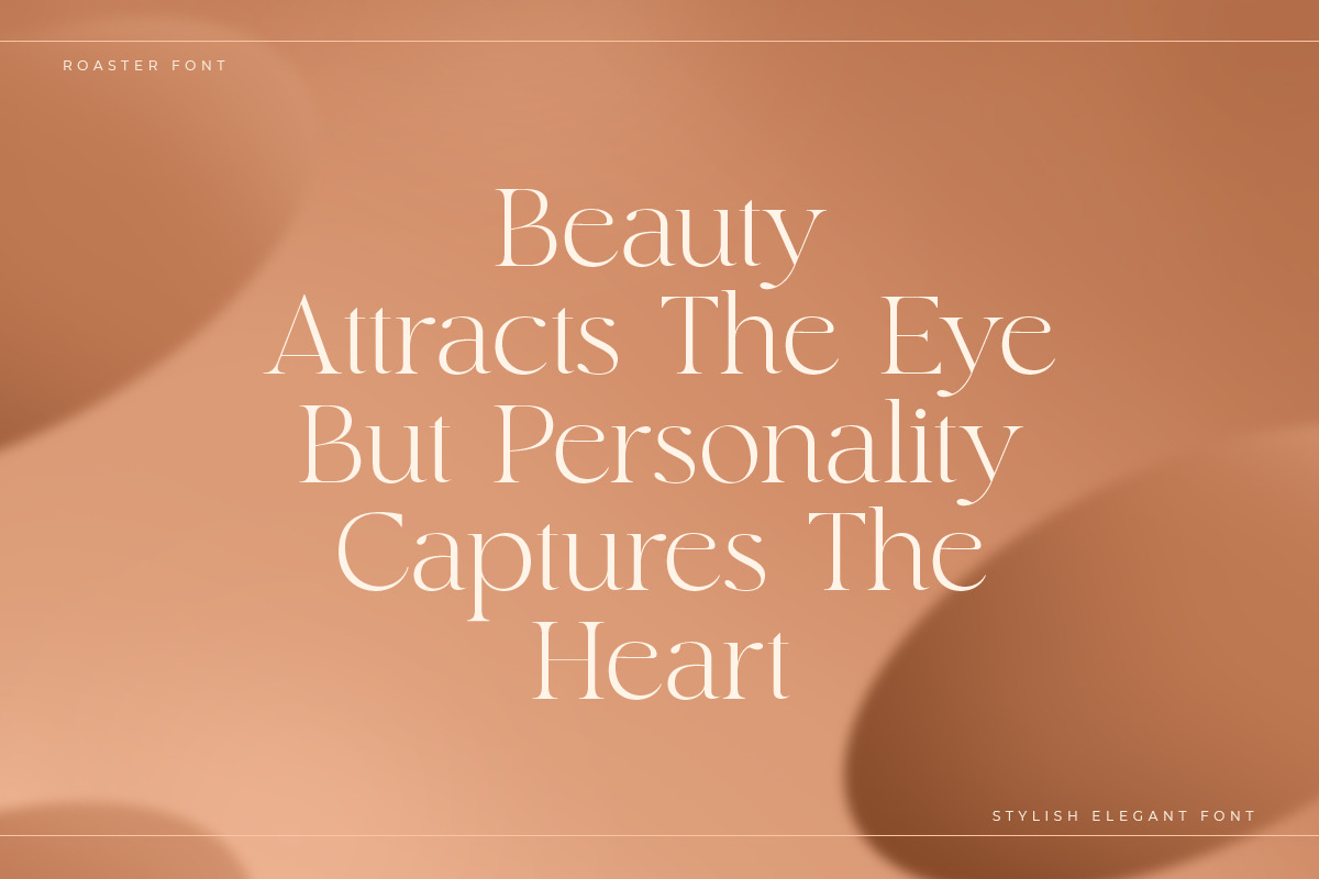 Roaster - Stylish Elegant Font Roaster - Stylish Elegant Font