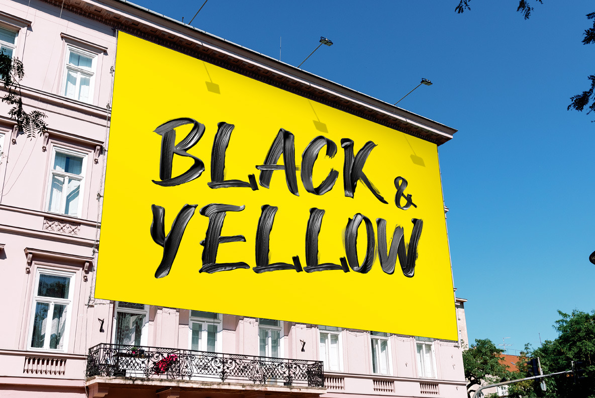Black Paint Stroke Font Black Paint Stroke Font