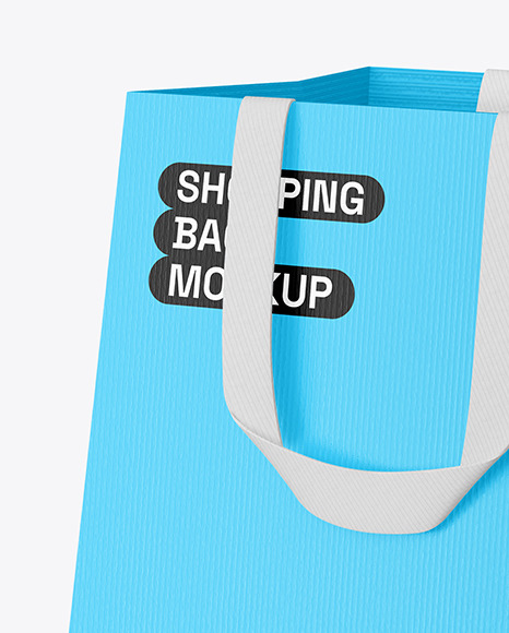 Textured Paper Shopping Bag Mockup