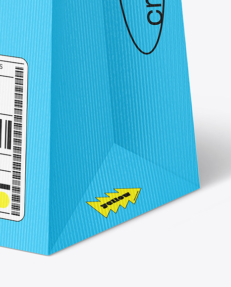 Textured Paper Shopping Bag Mockup