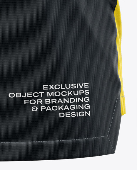 Zipper High Neck Long Sleeve Jersey Mockup