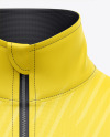 Zipper High Neck Long Sleeve Jersey Mockup