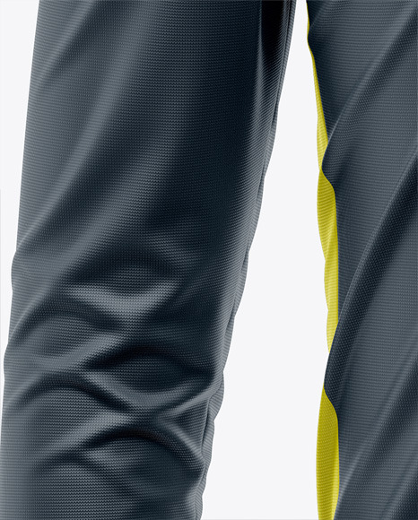 Zipper High Neck Long Sleeve Jersey Mockup