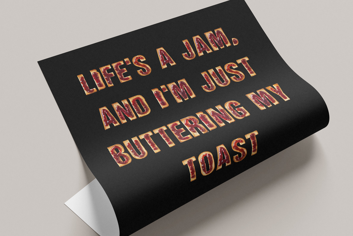Jam on Toast Font Jam on Toast Font