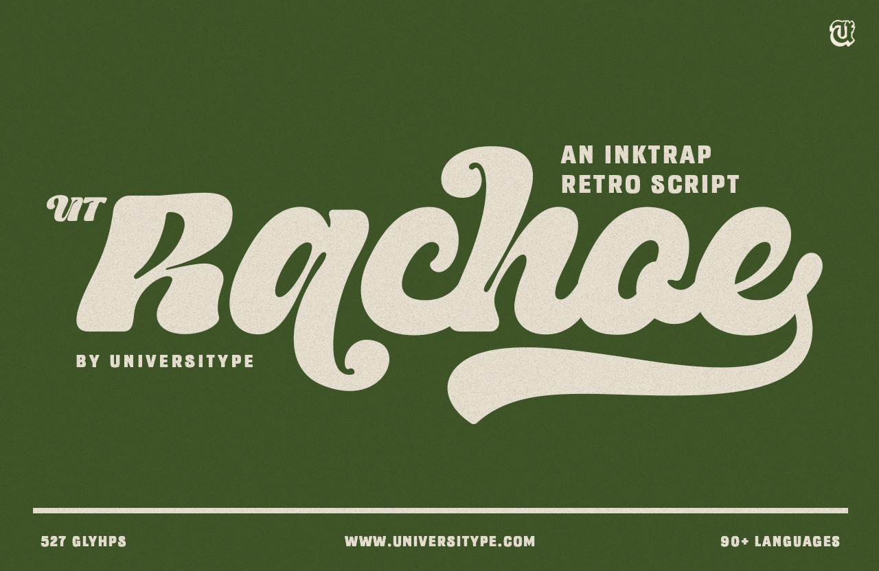 UT Rachoe - An Inktrap Retro Script UT Rachoe - An Inktrap Retro Script
