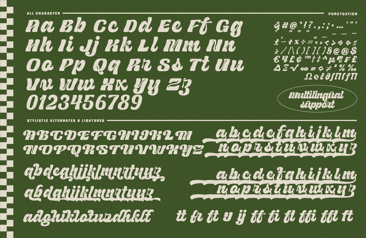 UT Rachoe - An Inktrap Retro Script UT Rachoe - An Inktrap Retro Script