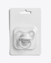 Blister Packaging with Pacifier Mockup