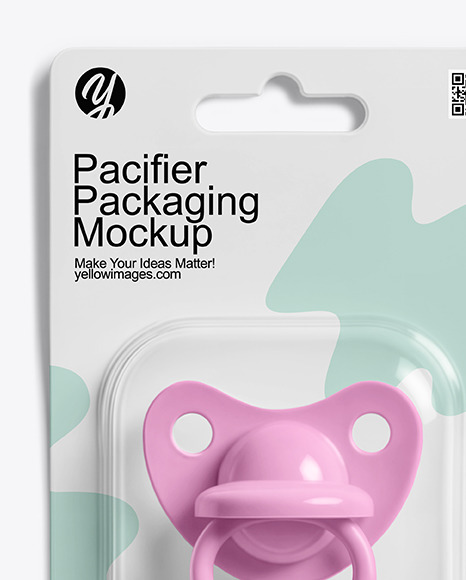 Blister Packaging with Pacifier Mockup