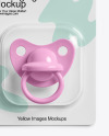 Blister Packaging with Pacifier Mockup