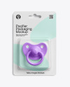 Blister Packaging with Rubber Pacifier Mockup