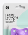 Blister Packaging with Rubber Pacifier Mockup