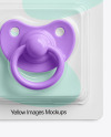 Blister Packaging with Rubber Pacifier Mockup