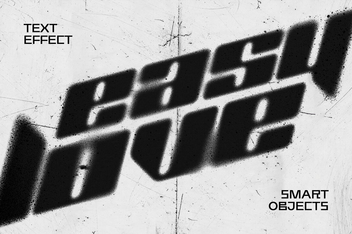 Spray Blurred Text & Logos Effect Spray Blurred Text & Logos Effect