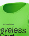 Men's Sleeveless Shirt Mockup - Half Side View