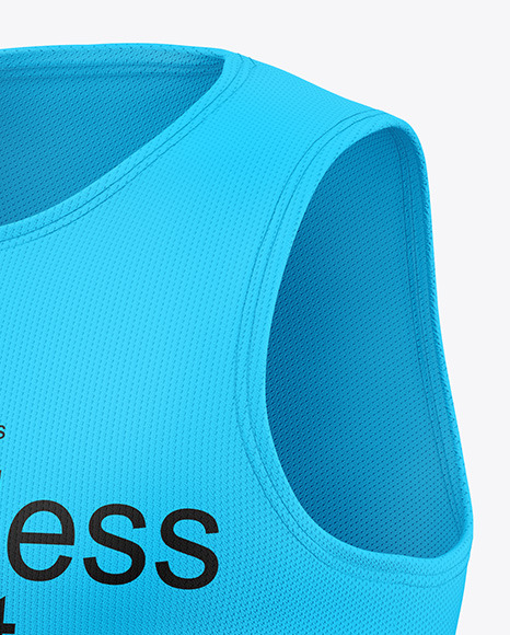 Men's Sleeveless Shirt Mockup - Half Side View