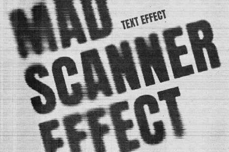 Mad Scanner Text Effect - Faded