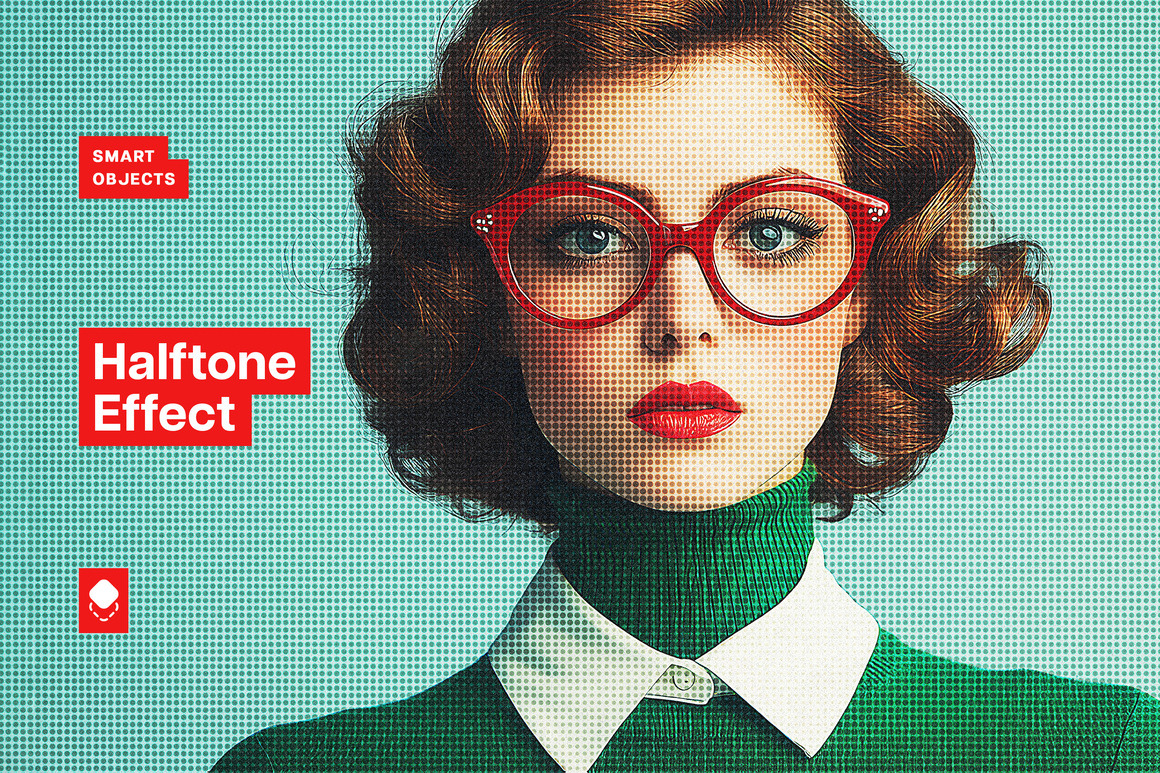 Colorful Halftone Photo Effect Colorful Halftone Photo Effect