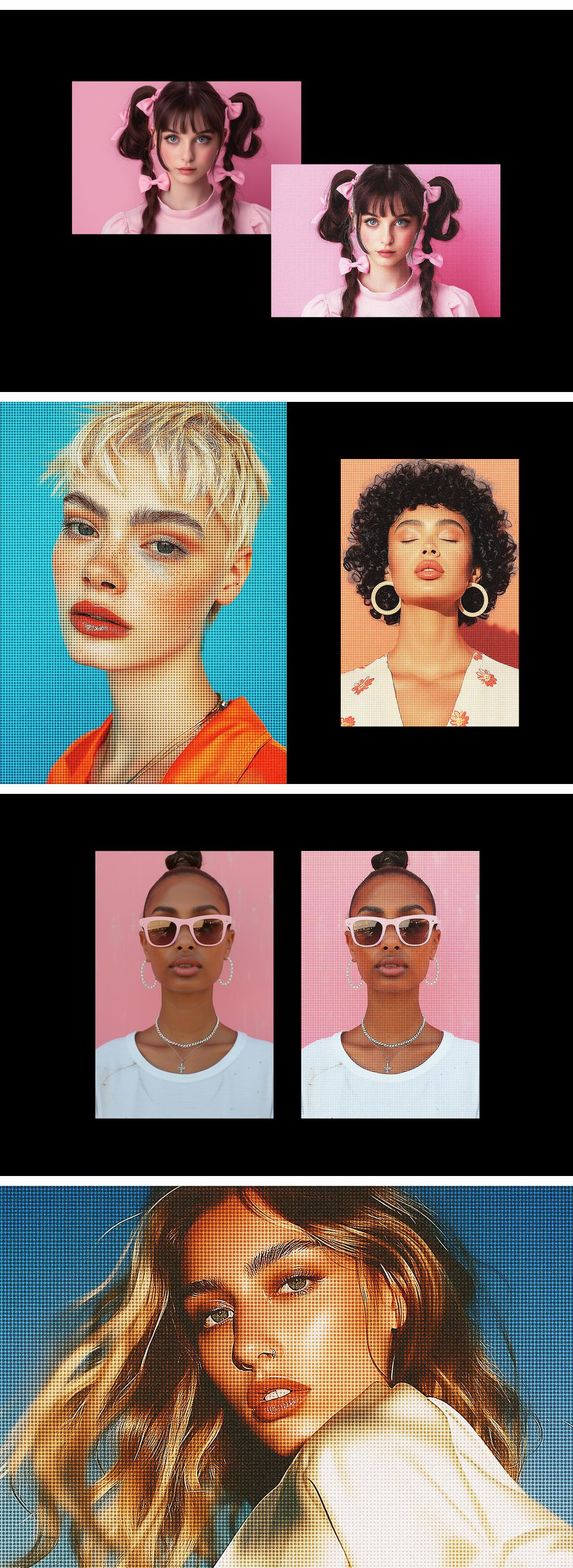 Colorful Halftone Photo Effect Colorful Halftone Photo Effect