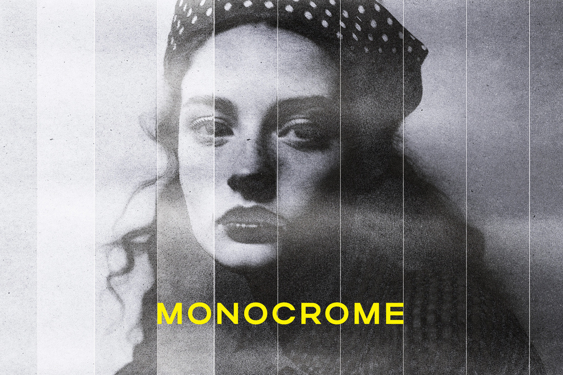 Monochrome Copy Photo Effect Monochrome Copy Photo Effect