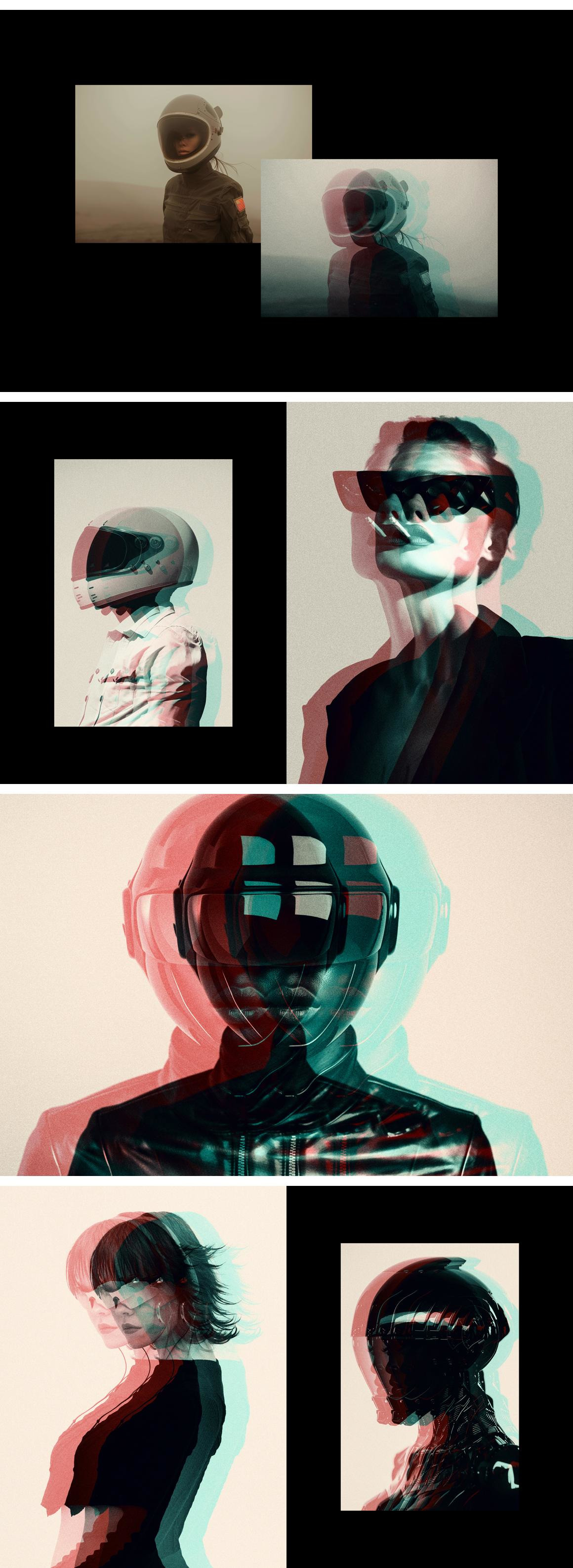 Anaglyph Glitch Photo Effect Anaglyph Glitch Photo Effect
