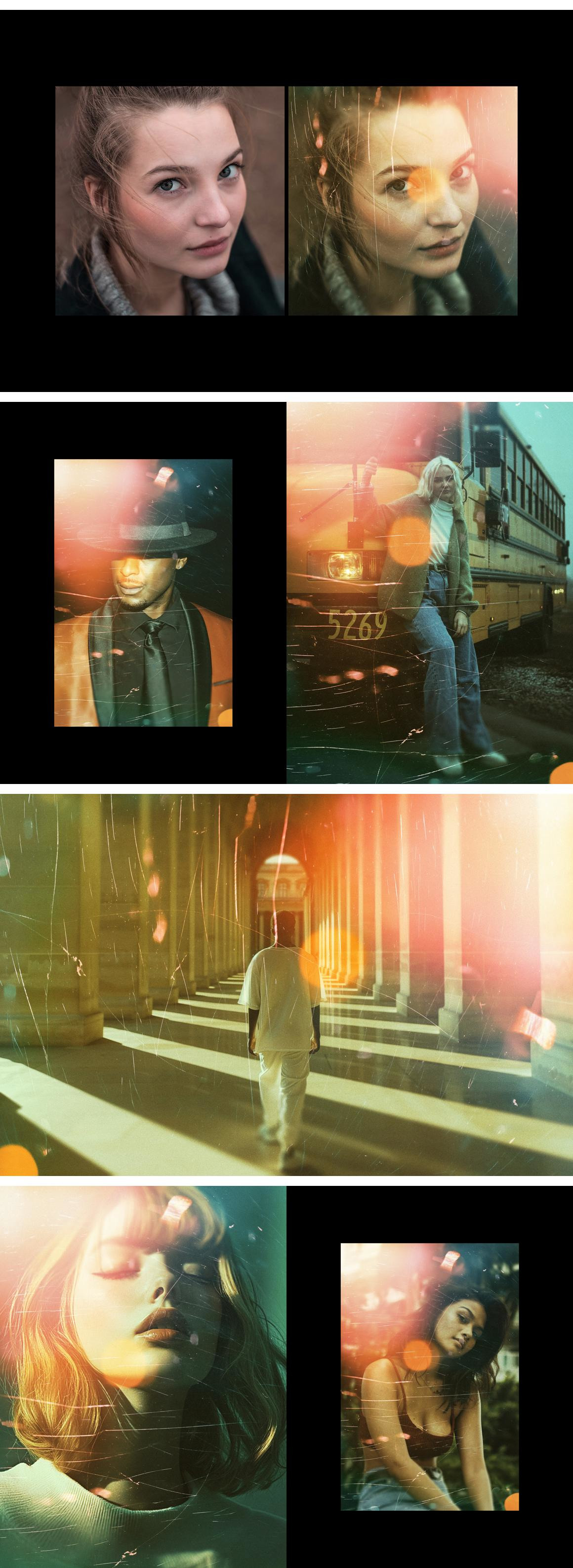 Sunrise Light Leaks Photo Effect Sunrise Light Leaks Photo Effect