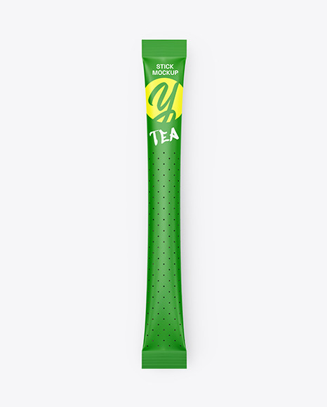 Matte Tea Stick Sachet Mockup - Mockup assets