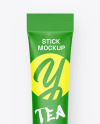 Matte Tea Stick Sachet Mockup