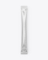 Glossy Metallic Tea Stick Sachet Mockup
