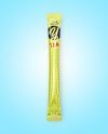Glossy Metallic Tea Stick Sachet Mockup