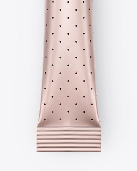 Matte Metallic Stick Sachet Mockup