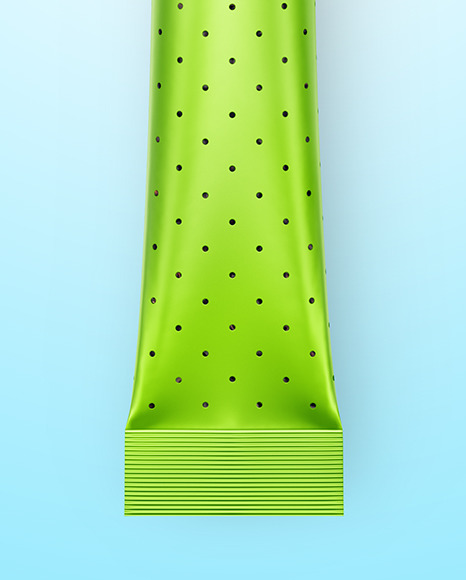 Matte Metallic Stick Sachet Mockup