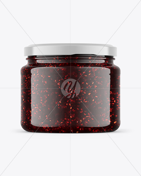Raspberry Jam Jar Mockup