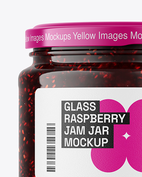 Raspberry Jam Jar Mockup
