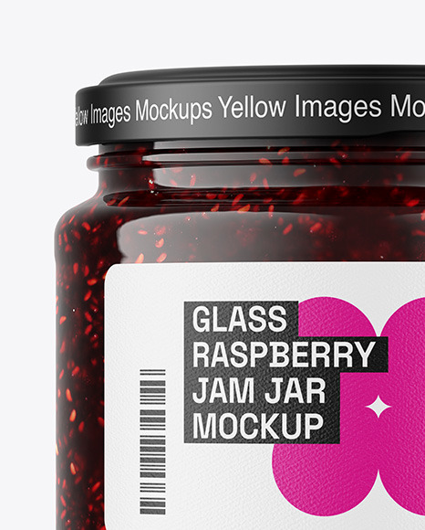 Raspberry Jam Jar Mockup