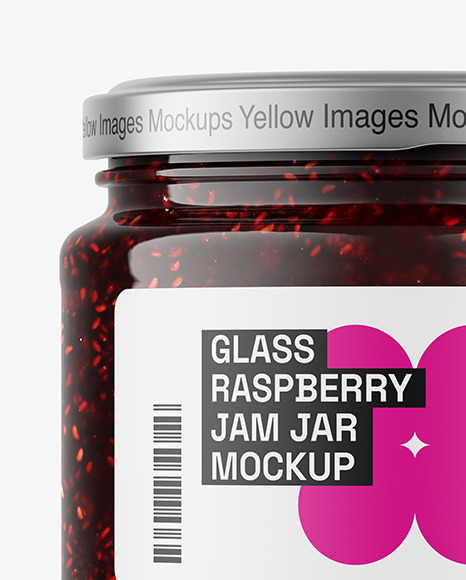 Raspberry Jam Jar Mockup