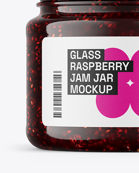 Raspberry Jam Jar Mockup