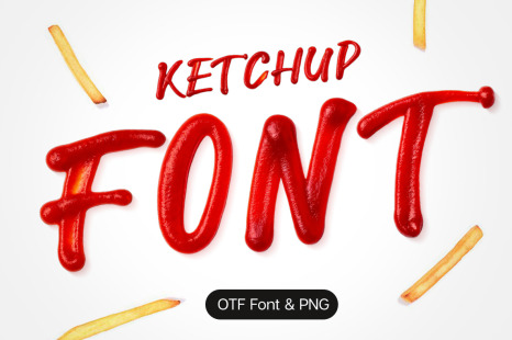 Ketchup Font - Snacks