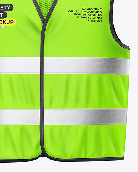 Safety Vest Mockup - Front View