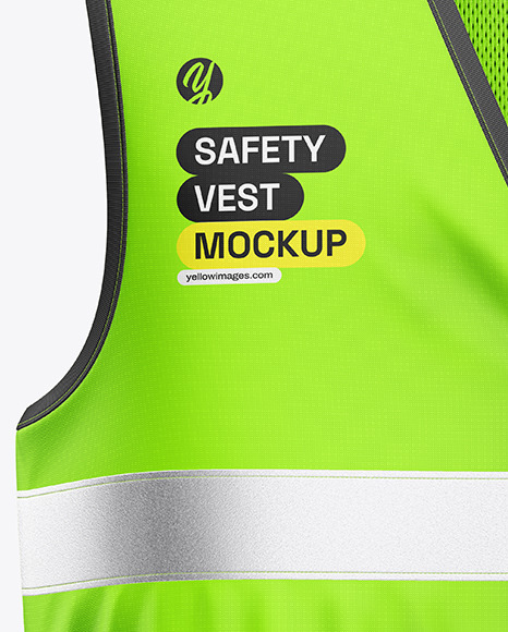 Safety Vest Mockup - Front View