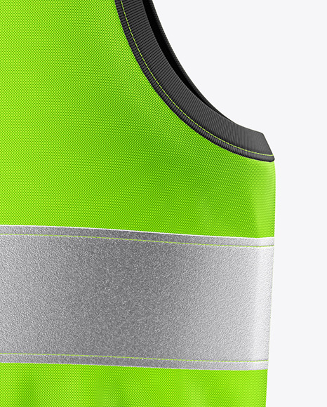Safety Vest Mockup - Front View