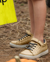 Boy Standing Next to Sign at Pumpkin Patch Mockup