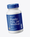 Plastic Pill Bottle with Hands Mockup