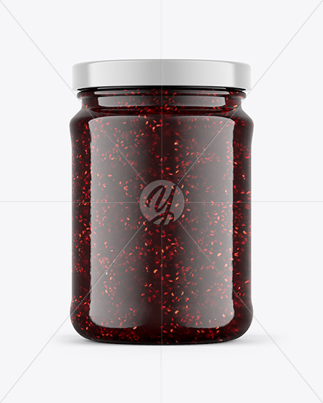Raspberry Jam Jar Mockup