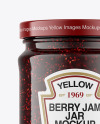 Raspberry Jam Jar Mockup