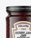 Raspberry Jam Jar Mockup