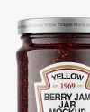 Raspberry Jam Jar Mockup
